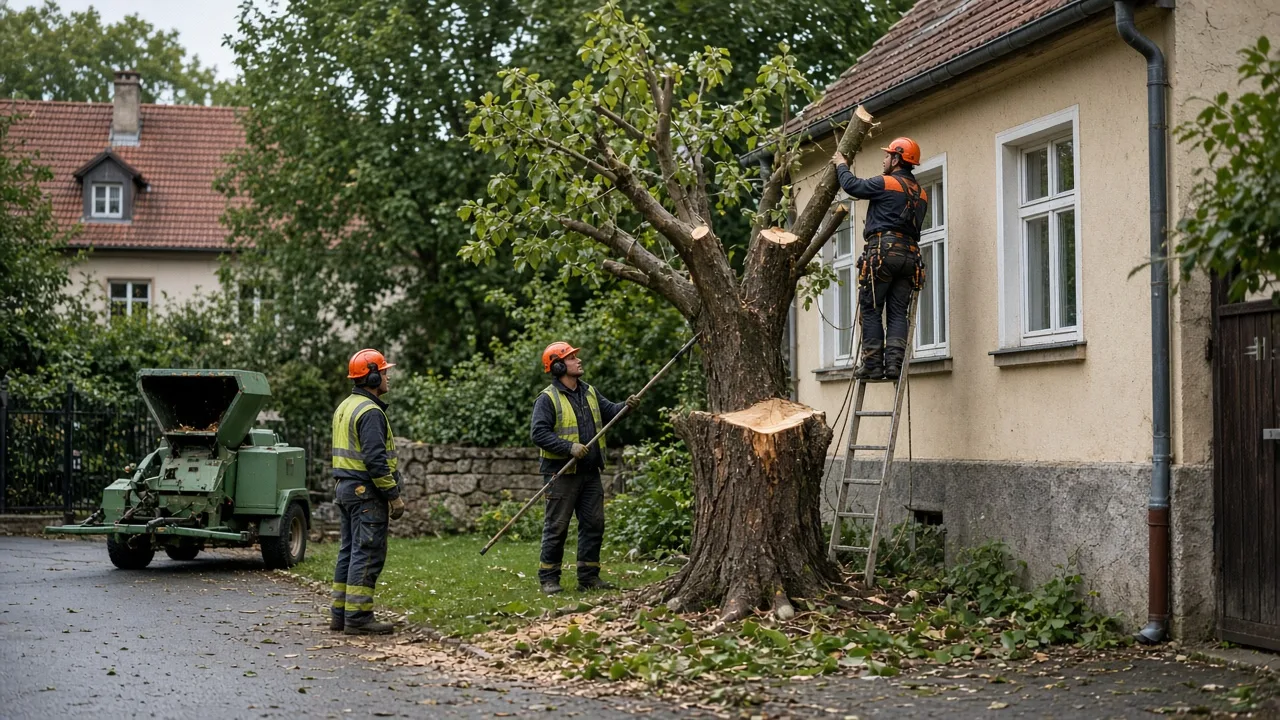 Rizikové kácení stromů ve výškách — katalog firem